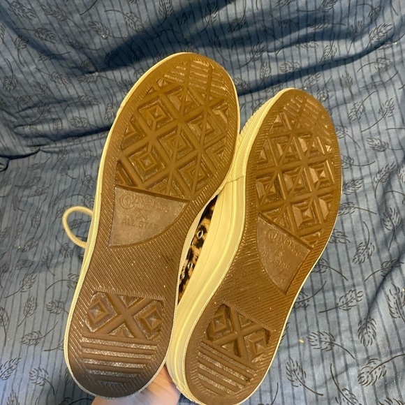 Converse all star low ox lift leopard print sneakers size 7 - Picture 6 of 7